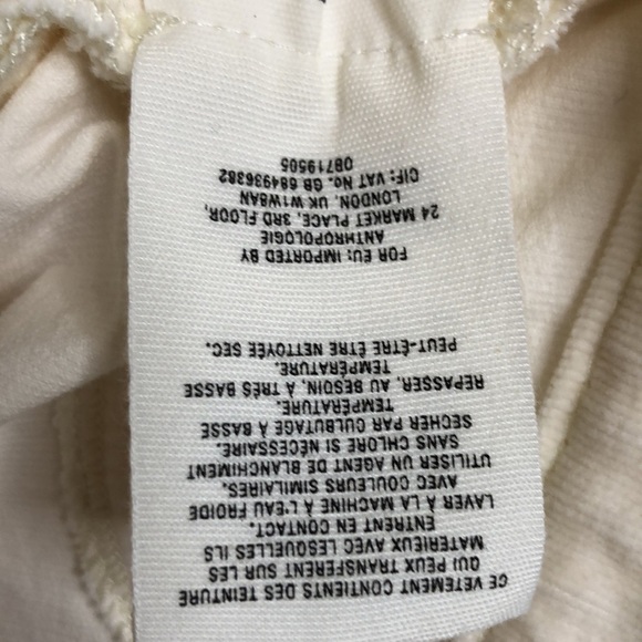 Anthro PILCRO and the Letterpress Cream High-Rise Skinny Ankle Cords  Size 28 - Picture 12 of 13